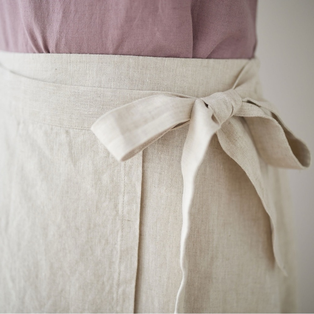 Mate the Label Linen Maxi Skirt with Tie Waist - Picture 2 of 4